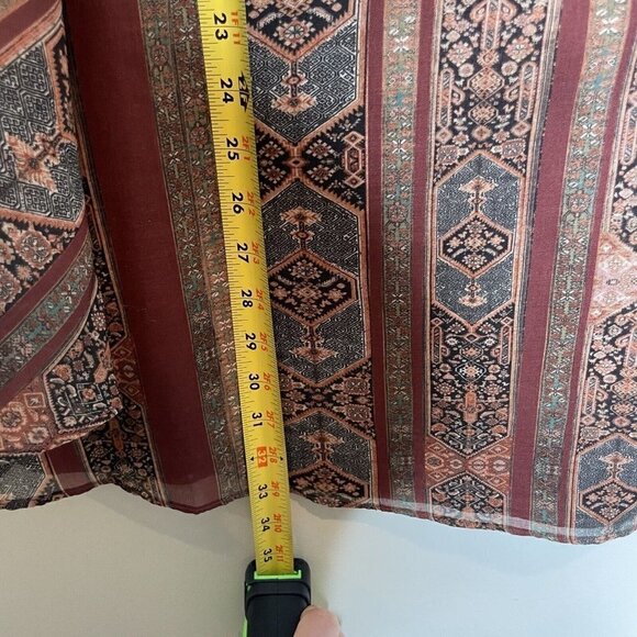 The Jetset Diaries TJD Redwood Tunic Dress Aztec Boho Bell Sleeve Size 8 - Picture 7 of 9